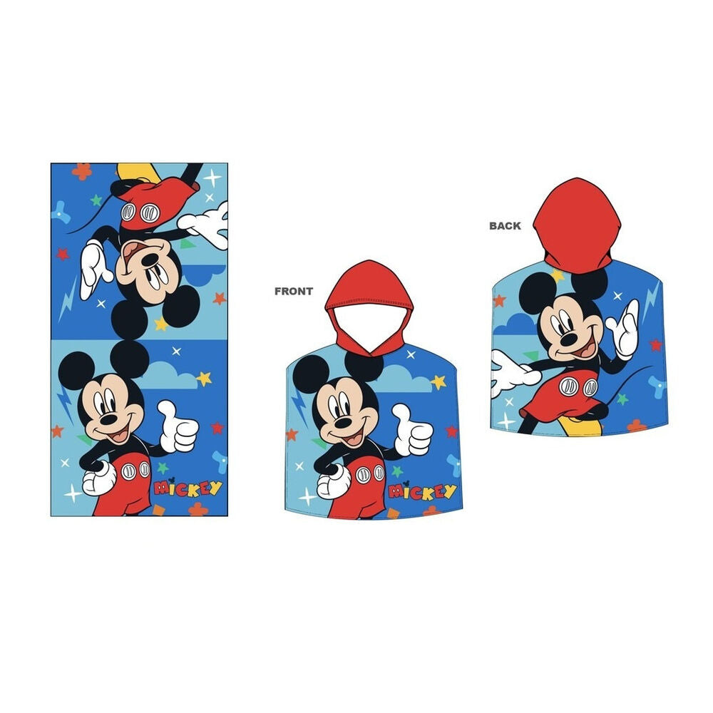 Disney Mickey microfibre poncho towel