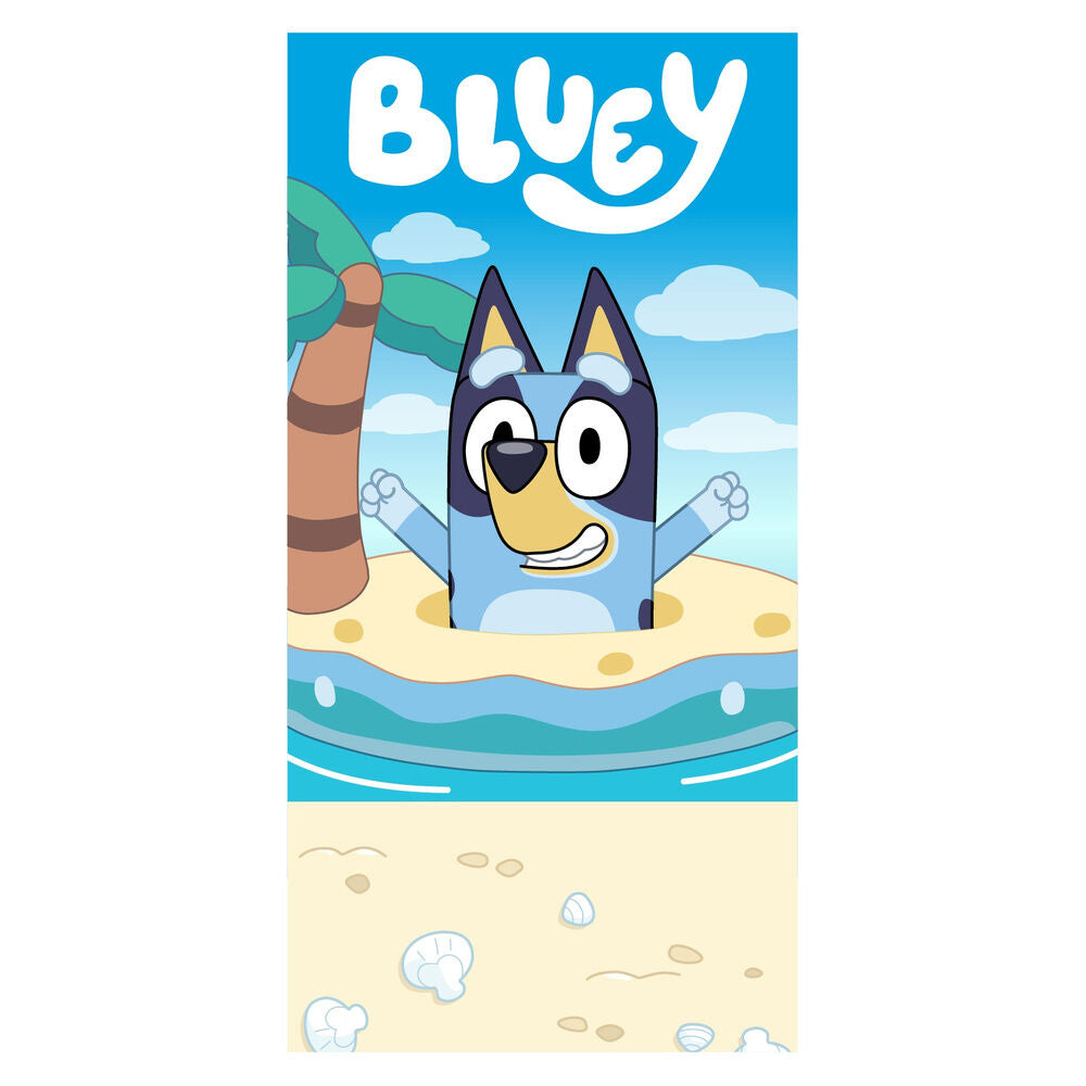 Bluey microfibre beach towel