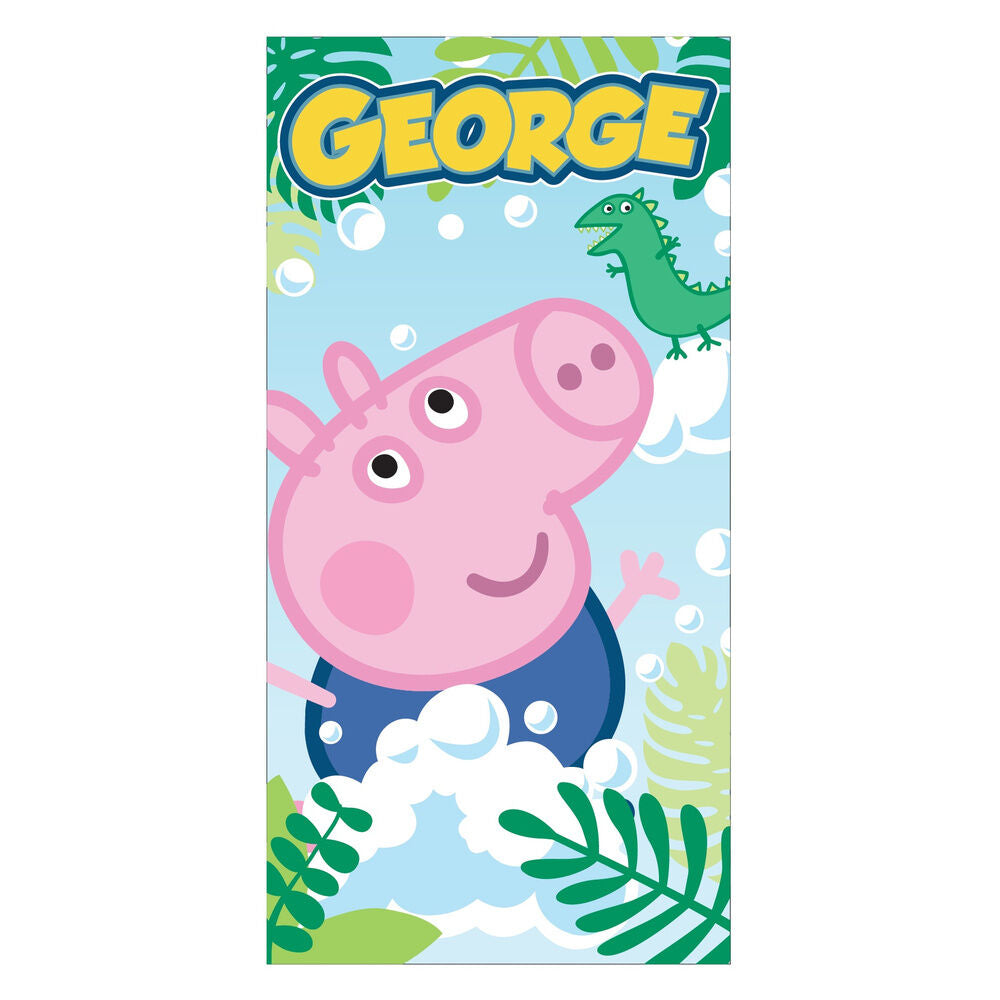 Serviette de plage en microfibre Peppa Pig George