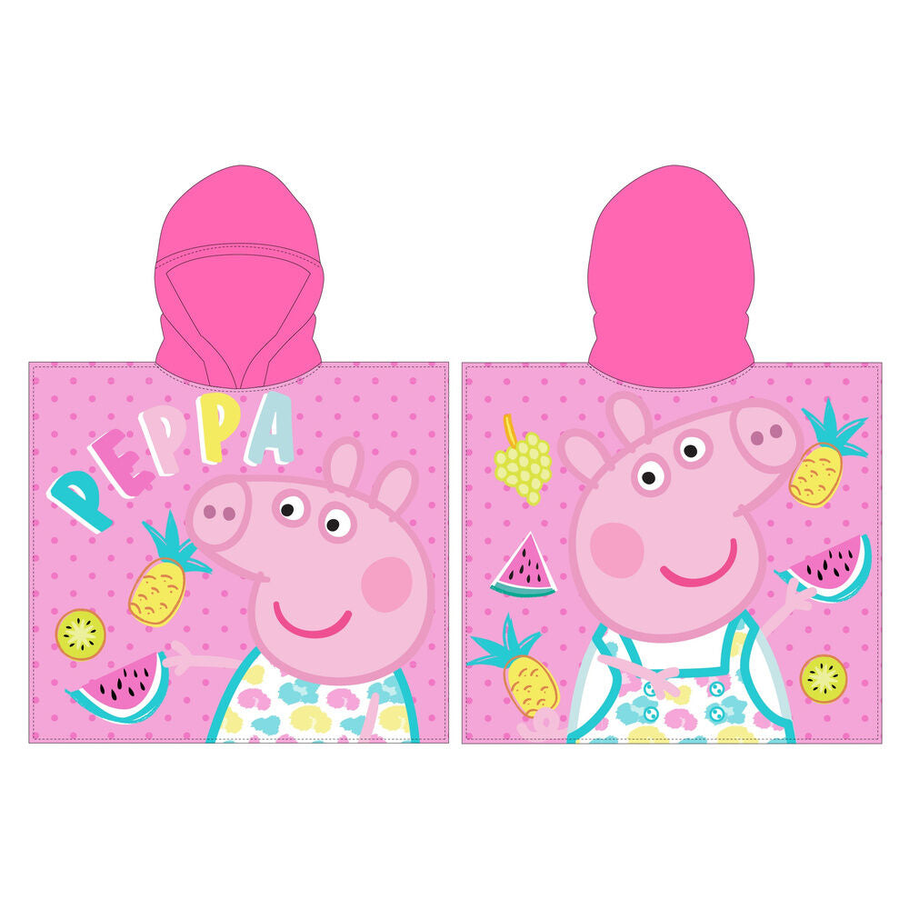 Poncho en microfibre Peppa Pig