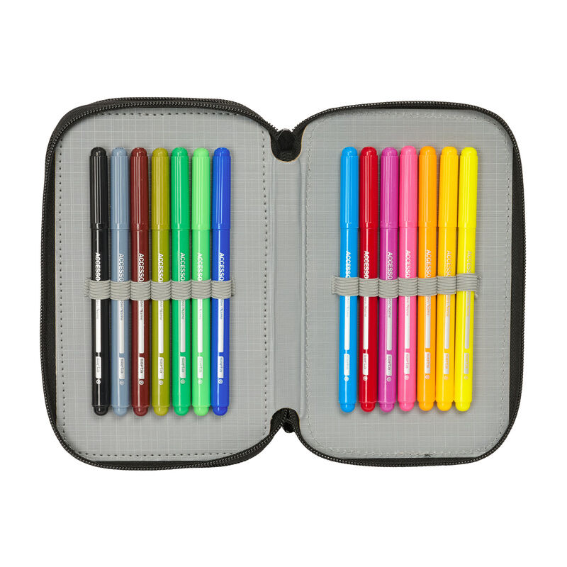 Hot Wheels triple pencil case 37pcs