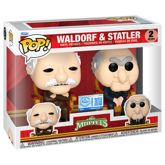POP pack 2 figures The Muppets Waldorf and Statler Exclusive