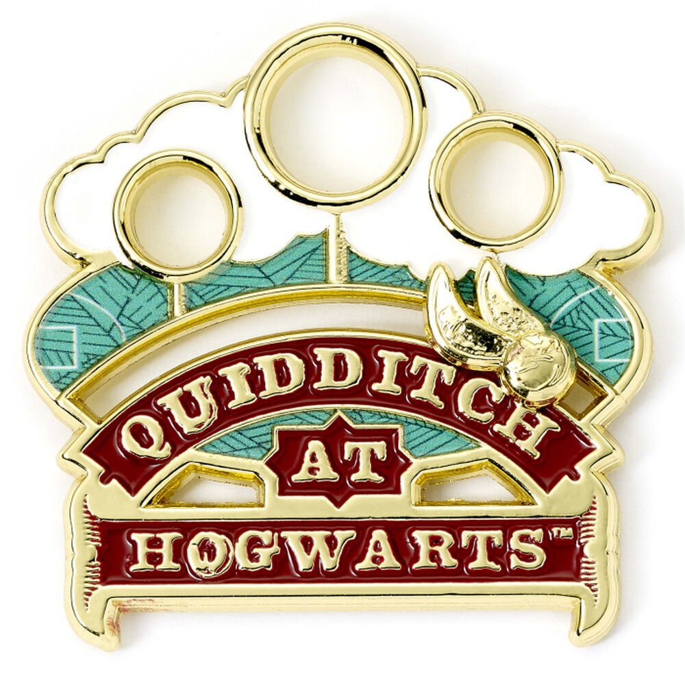 Harry Potter Quidditch at Hogwarts sliding pin badge Nerdscape
