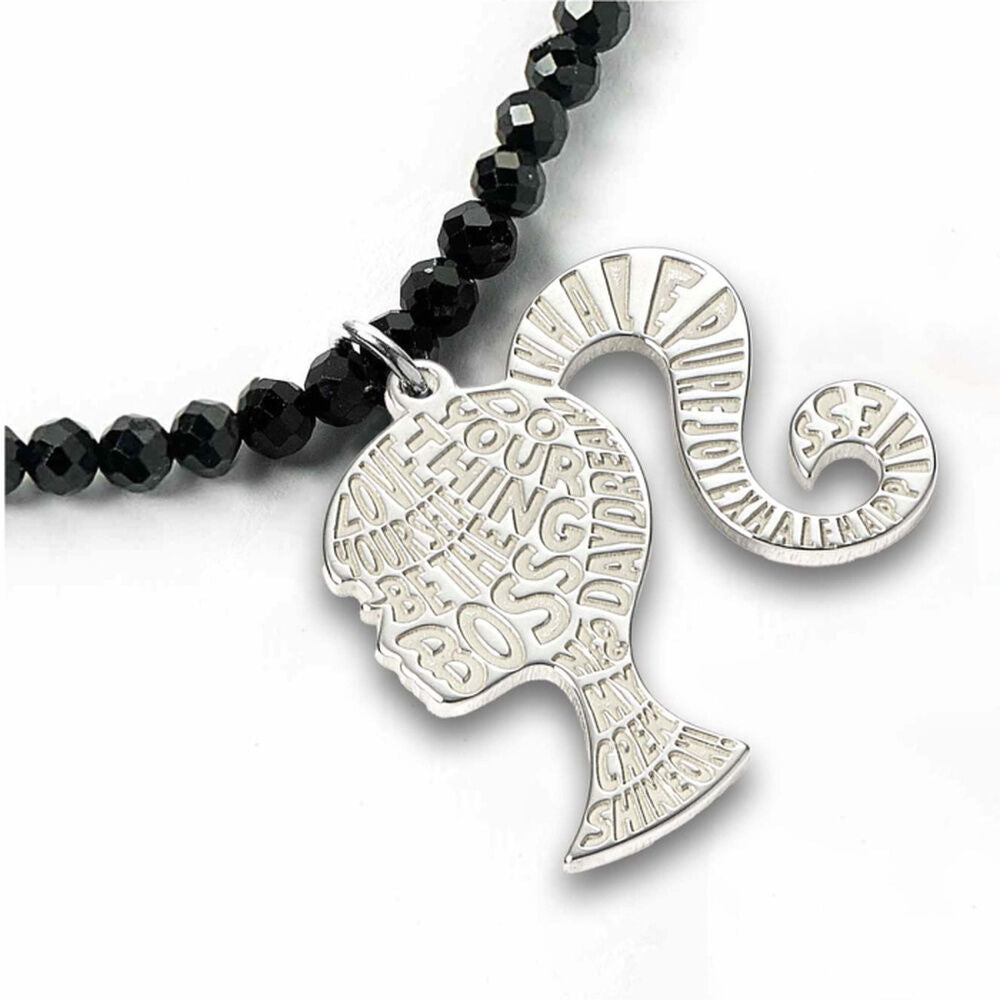 Barbie Silhouette sterling silver necklace