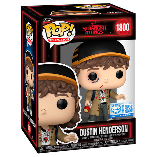 Funko Pop! Stranger Things 5 Dustin Henderson - Figura da Collezione Vinyl