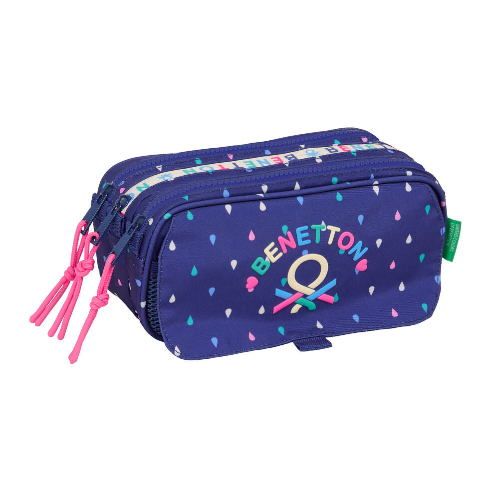 Benetton Drop triple pencil case