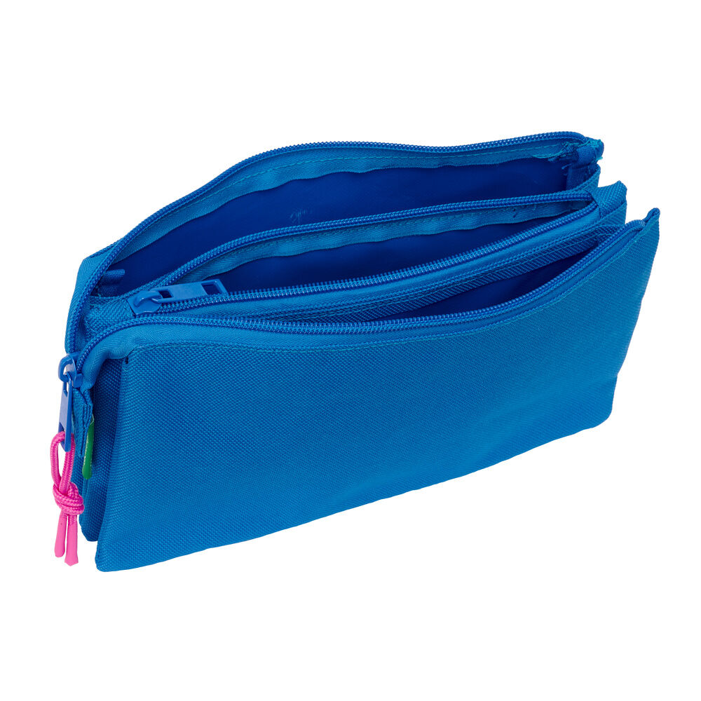 Benetton Azulene triple pencil case