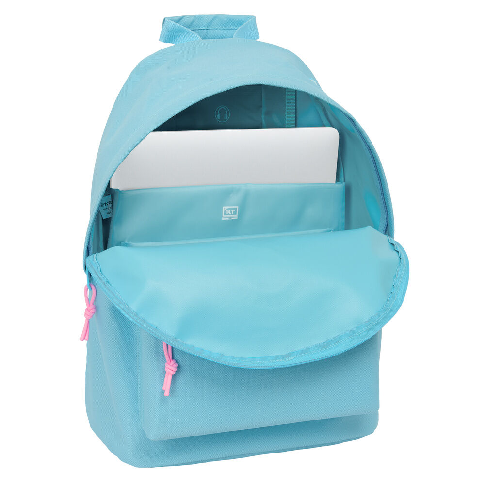 Benetton Sky Blue laptop backpack 41cm