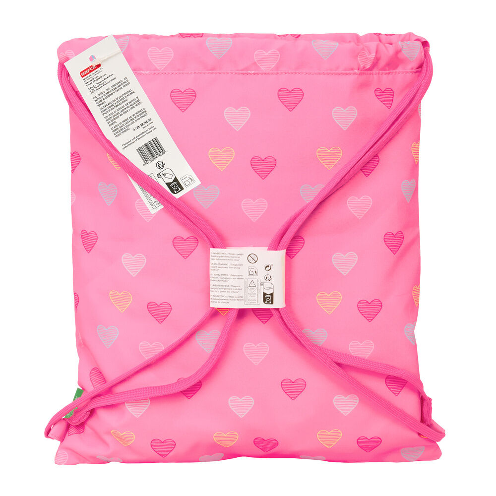 Benetton Heart gym bag