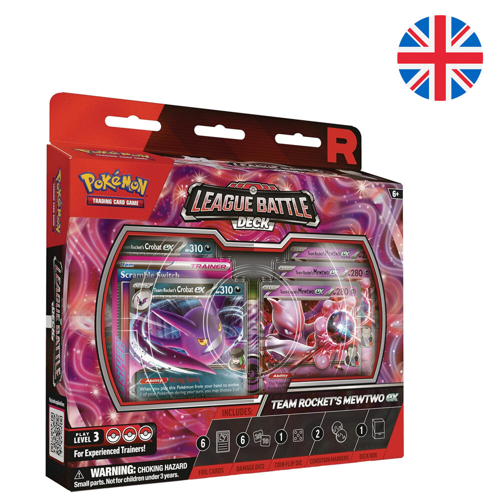 English Pokemon Rockets Mewtwo Ex League Battle Deck Blister of collectible cards