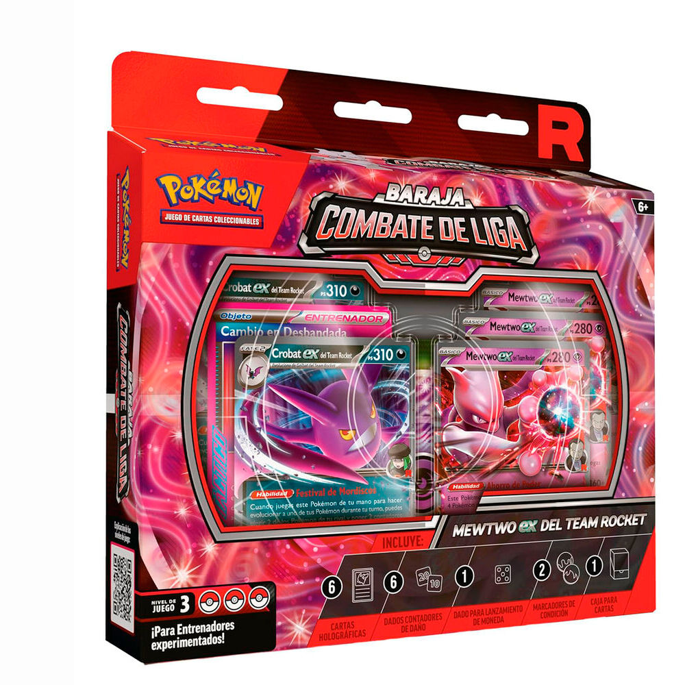 Latin American Pokemon Rockets Mewtwo Ex League Battle Deck Blister of collectible cards
