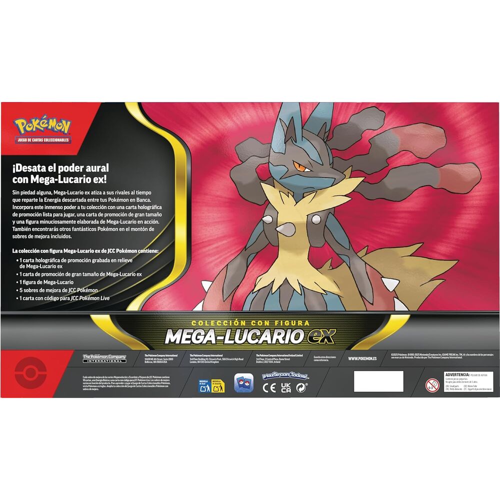 Latin American Pokemon Mega Lucario Ex Blister set collectible cards Nerdscape