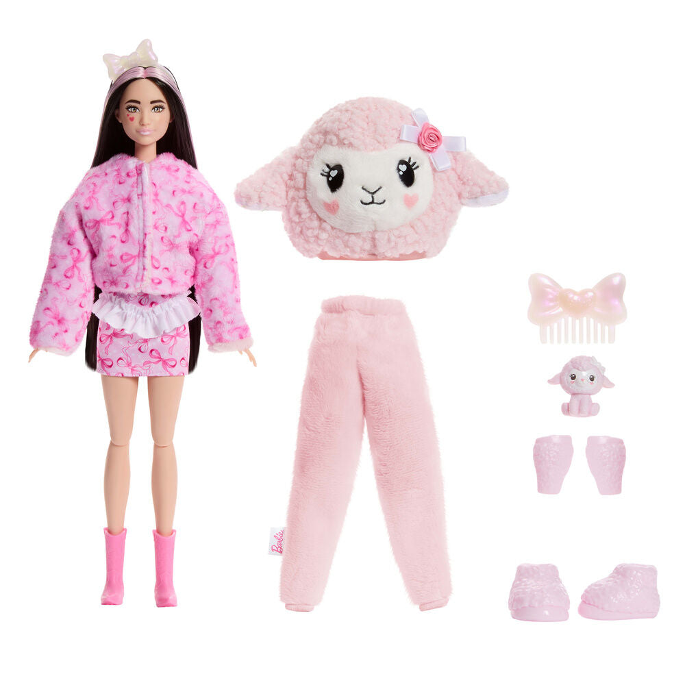 Barbie Sweet Ties Cutie Reveal Pink Sheep doll