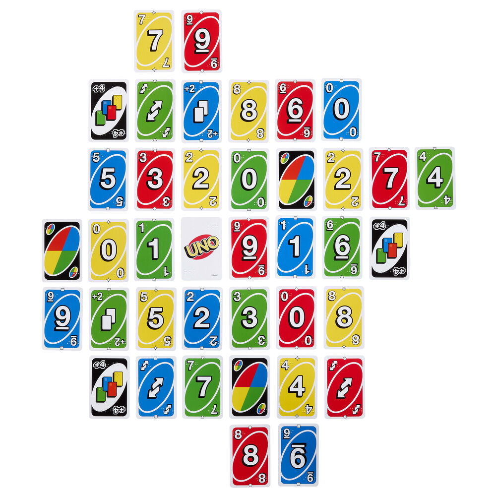 UNO Braille card game