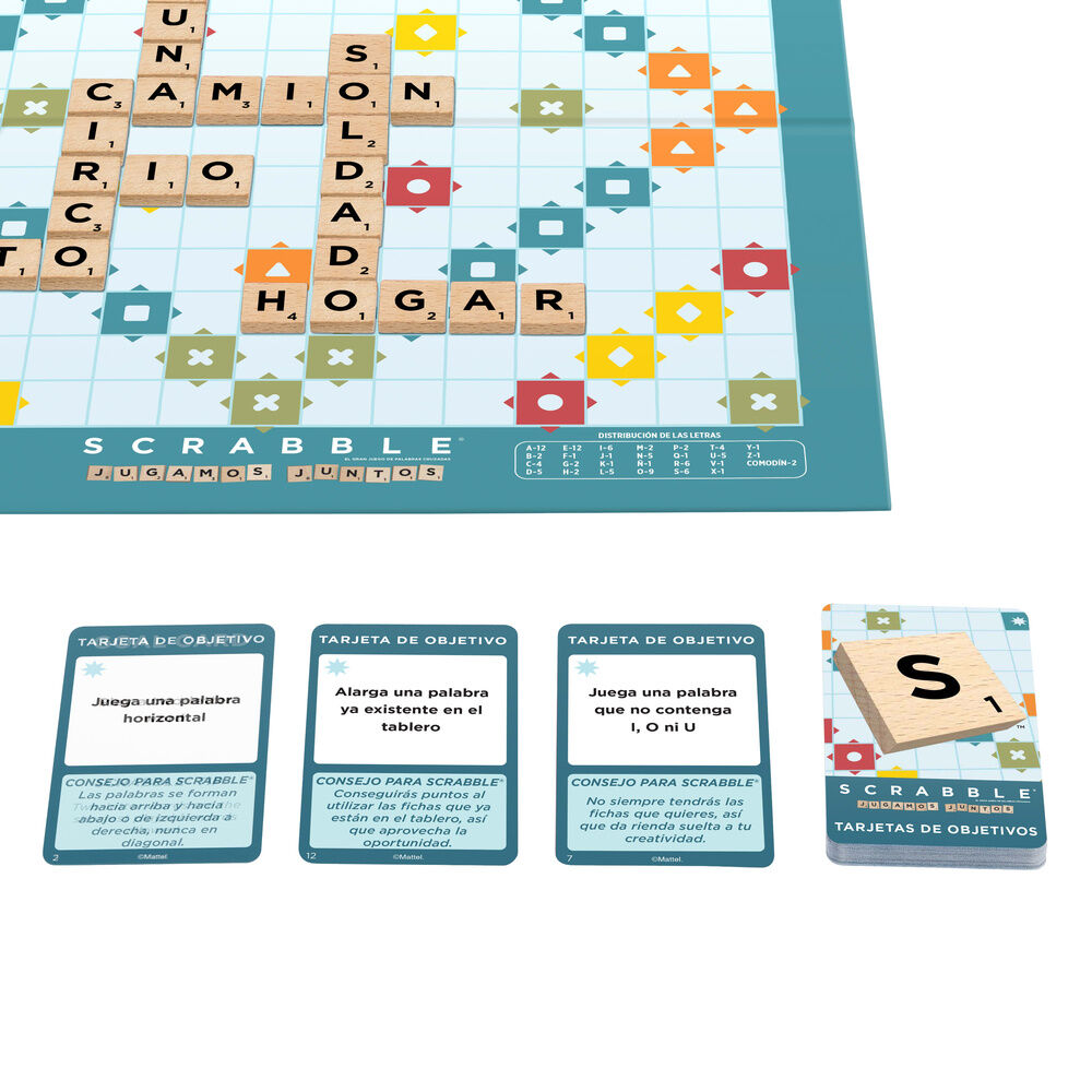 Spanish Scrabble Core Wood board game