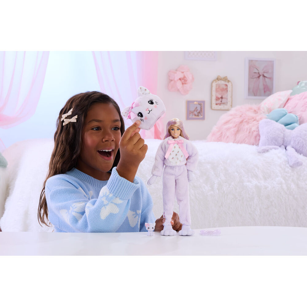 Barbie Sweet Ties Cutie Reveal Lilac Kitten doll