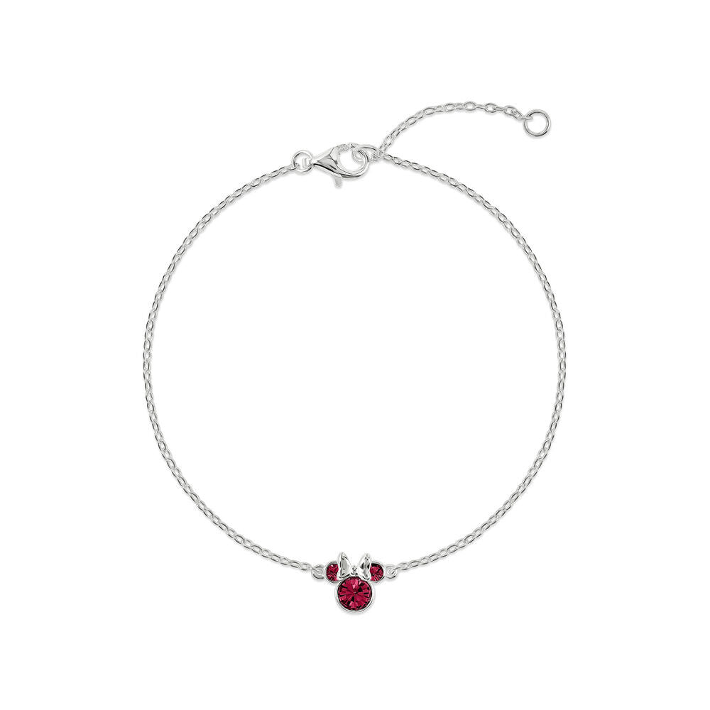 Disney Minnie July sterling silver bracelet