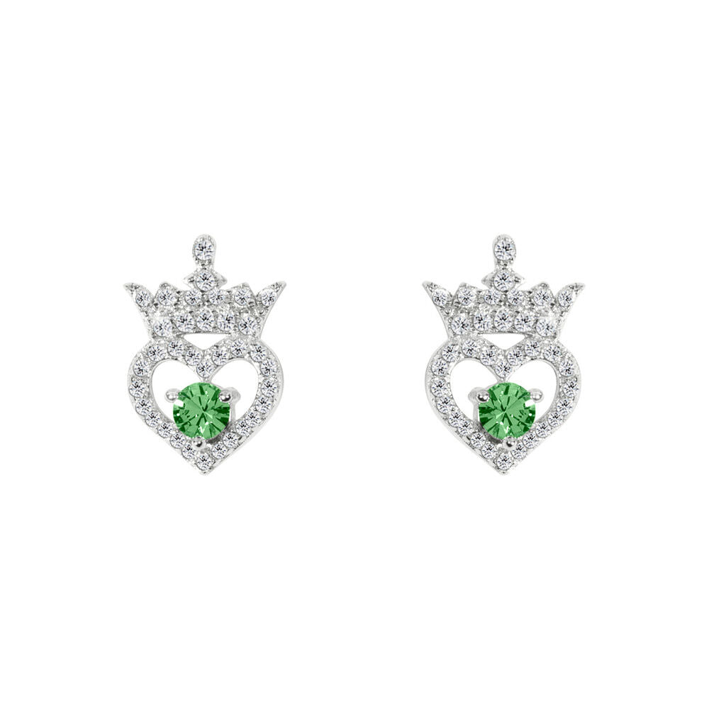 Disney Princess August sterling silver earrings