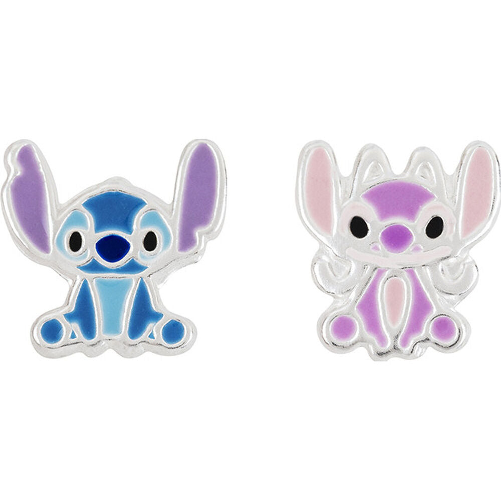 Disney Stitch & Angel sterling silver earrings