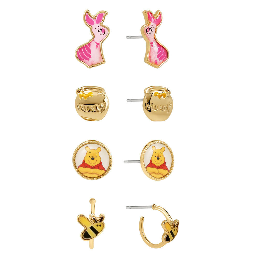 Disney Winnie the Pooh 4 earring set