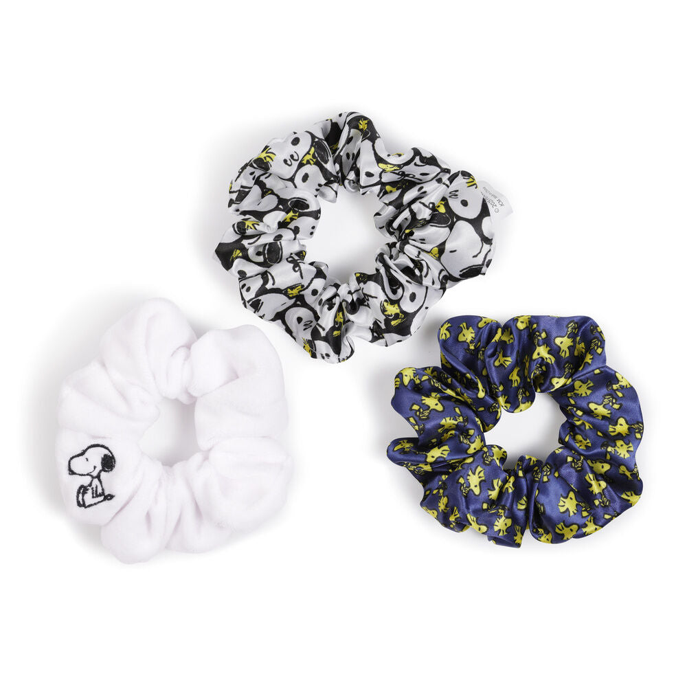 Peanuts Snoopy 3 hair scrunchie set