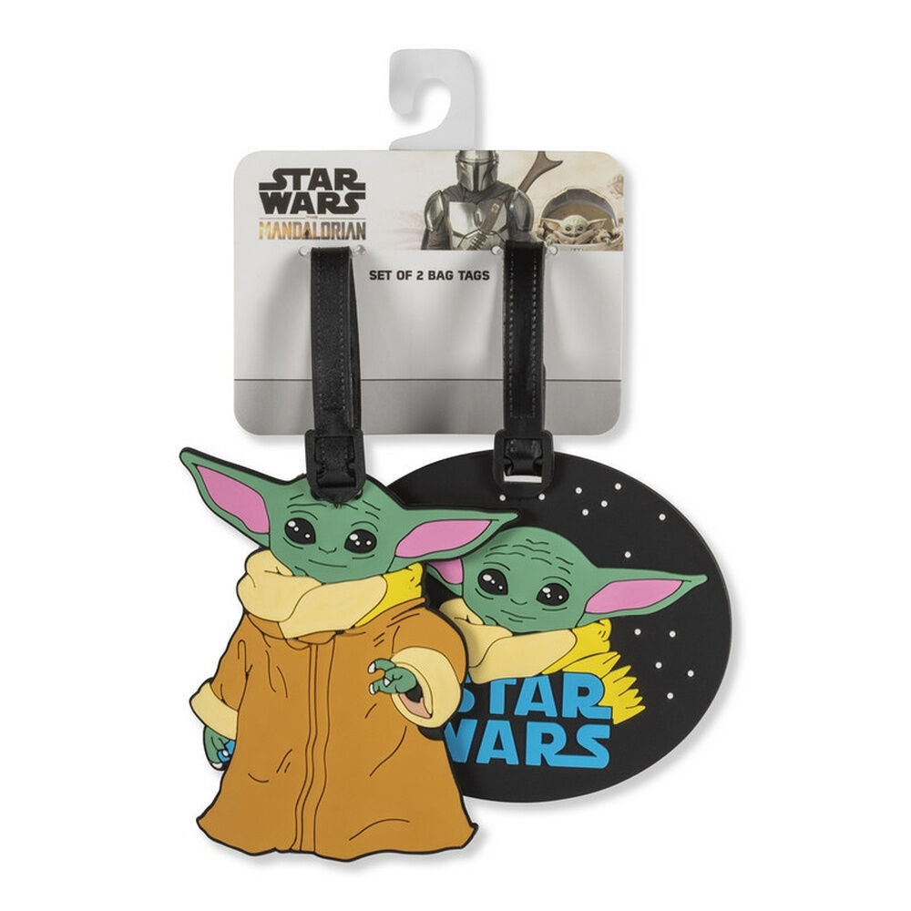 Star Wars The Mandalorian Grogu set of 2 luggage labels Nerdscape