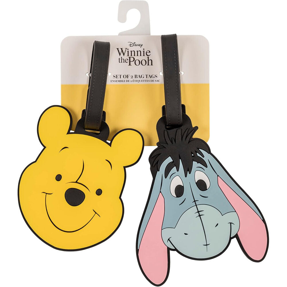 Disney Winnie the Pooh set of 2 luggage labels