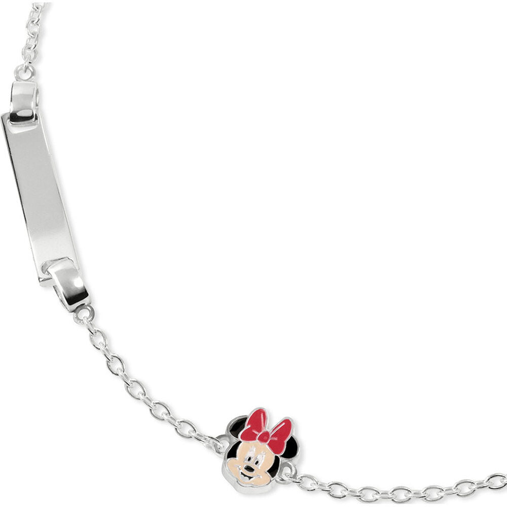 Disney Minnie plaque sterling silver bracelet Nerdscape