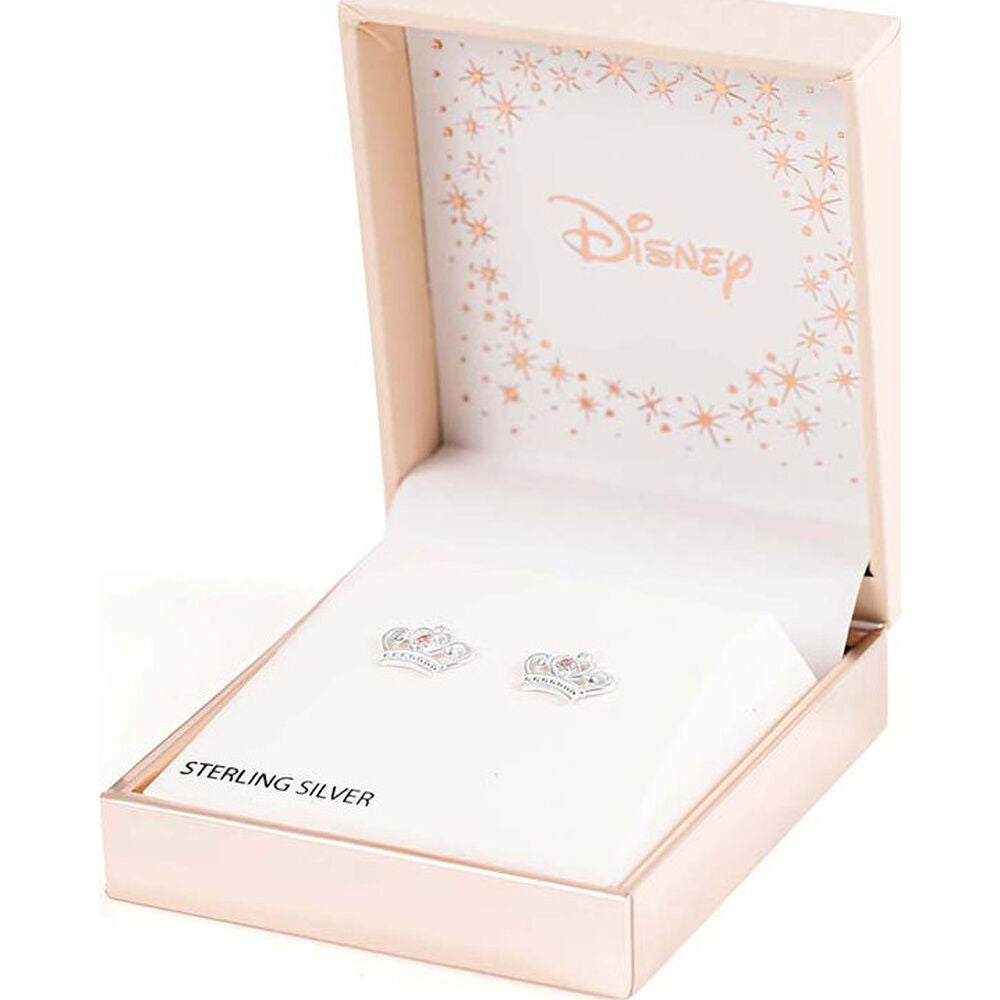 Disney Princess Crown sterling silver earrings