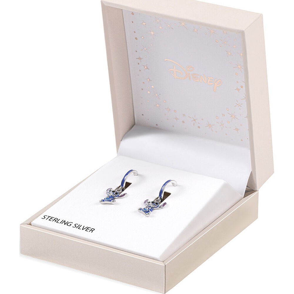 Disney Stitch Charm sterling silver earrings