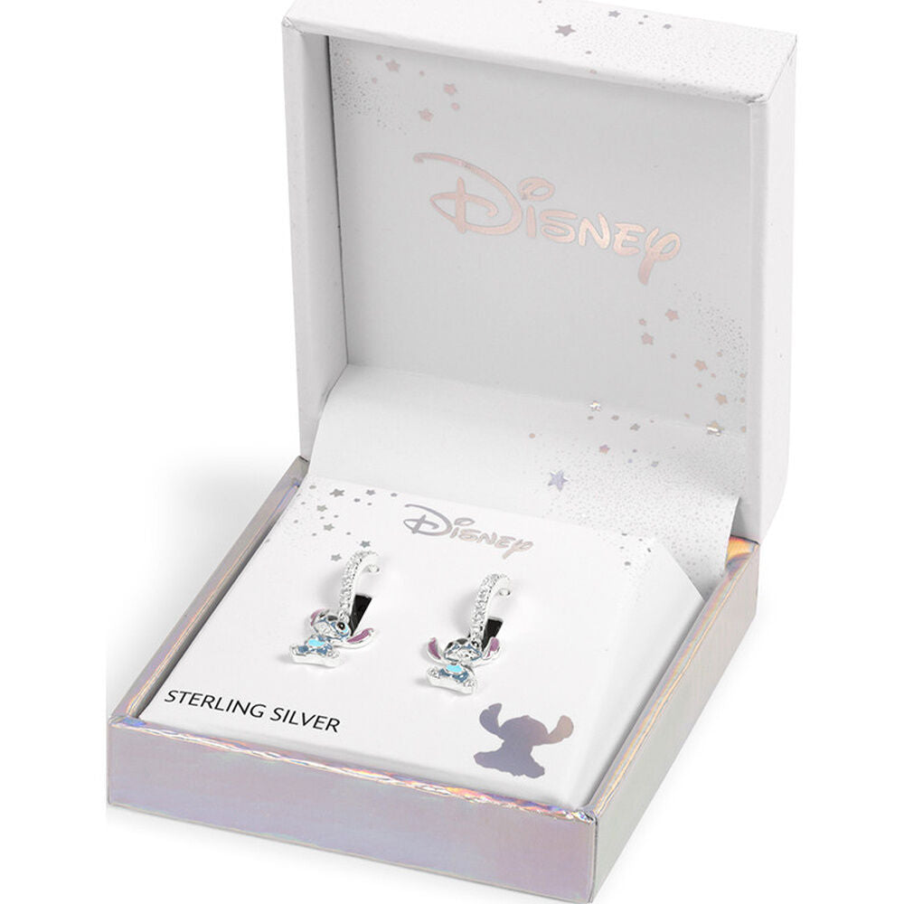Disney Stitch Charm sterling silver earrings