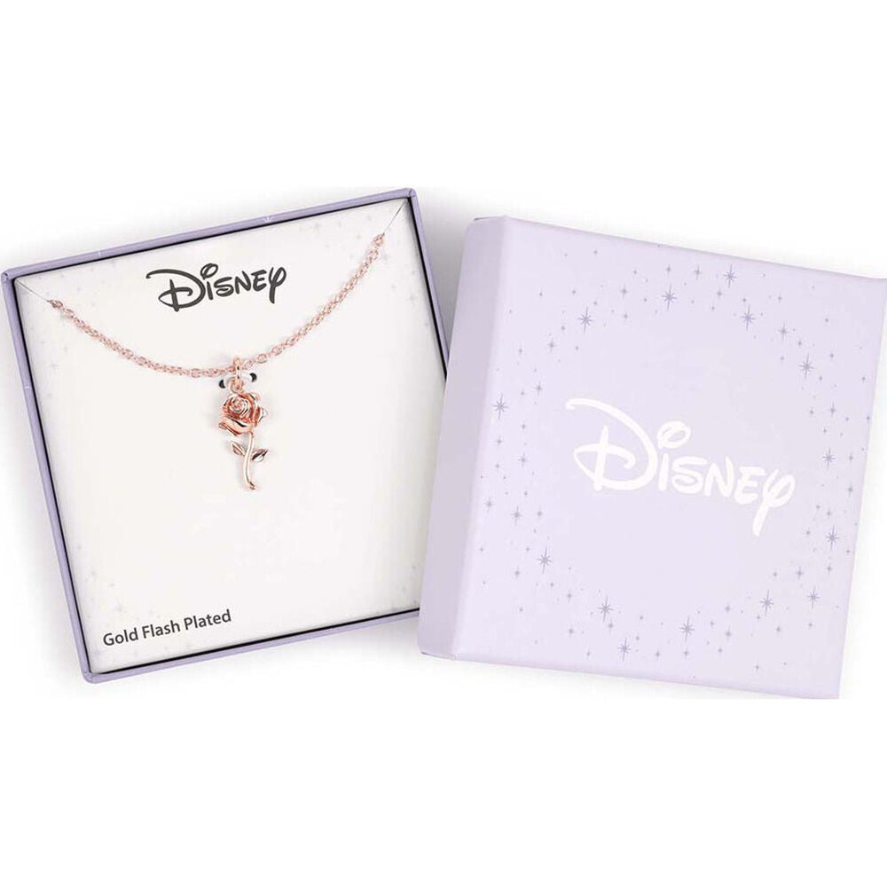 Disney Beauty and the Beast Rose necklace