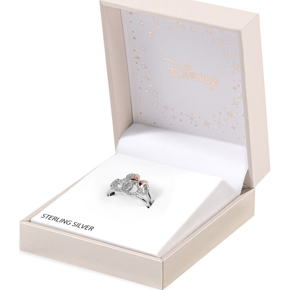 Disney Mickey & Minnie sterling silver ring