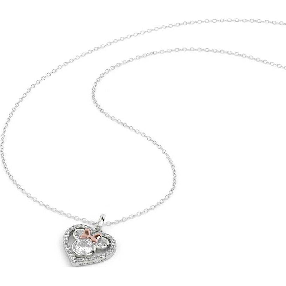 Disney Minnie Heart sterling silver necklace