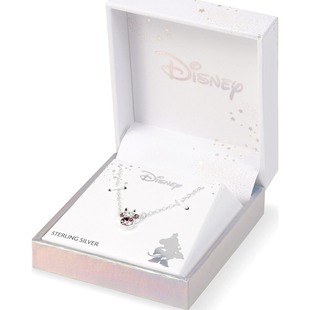 Disney Minnie February sterling silver necklace