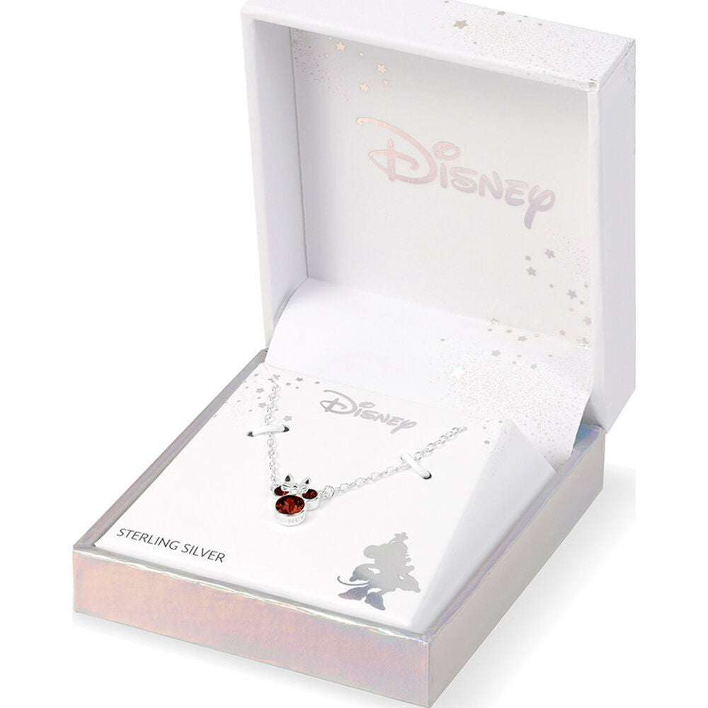 Disney Minnie January sterling silver necklace
