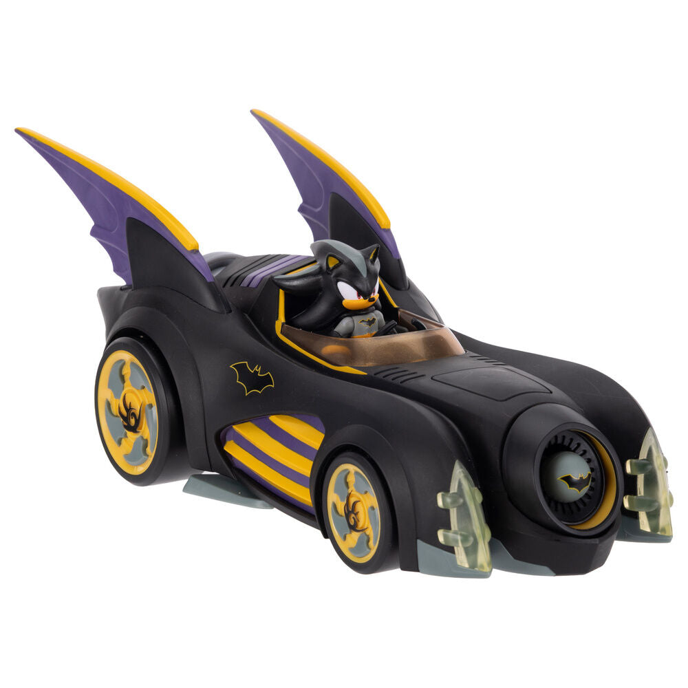 Sonic The Hedgehog Shadow Batman figure + Batmobile