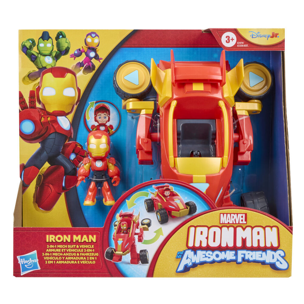 Marvel Iron Man And His Awesome Friends figure + vehicle