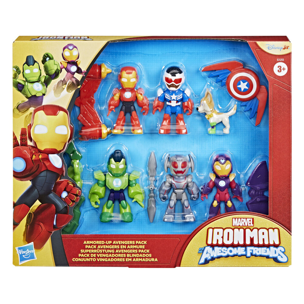 Marvel Iron Man And His Awesome Friends pack 6 figures 7cm