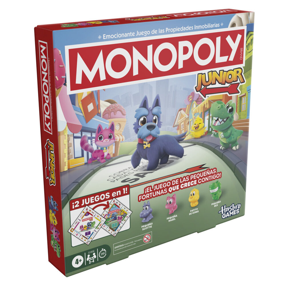Spanish Monopoly Junior 2-in-1 game
