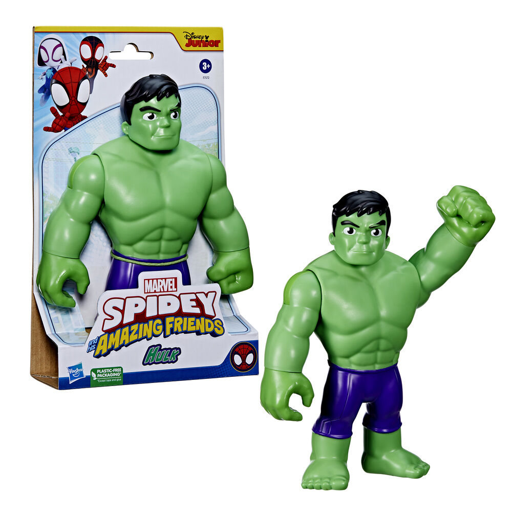 Marvel And His Awesome Friends Spidey Hulk figure 22cm