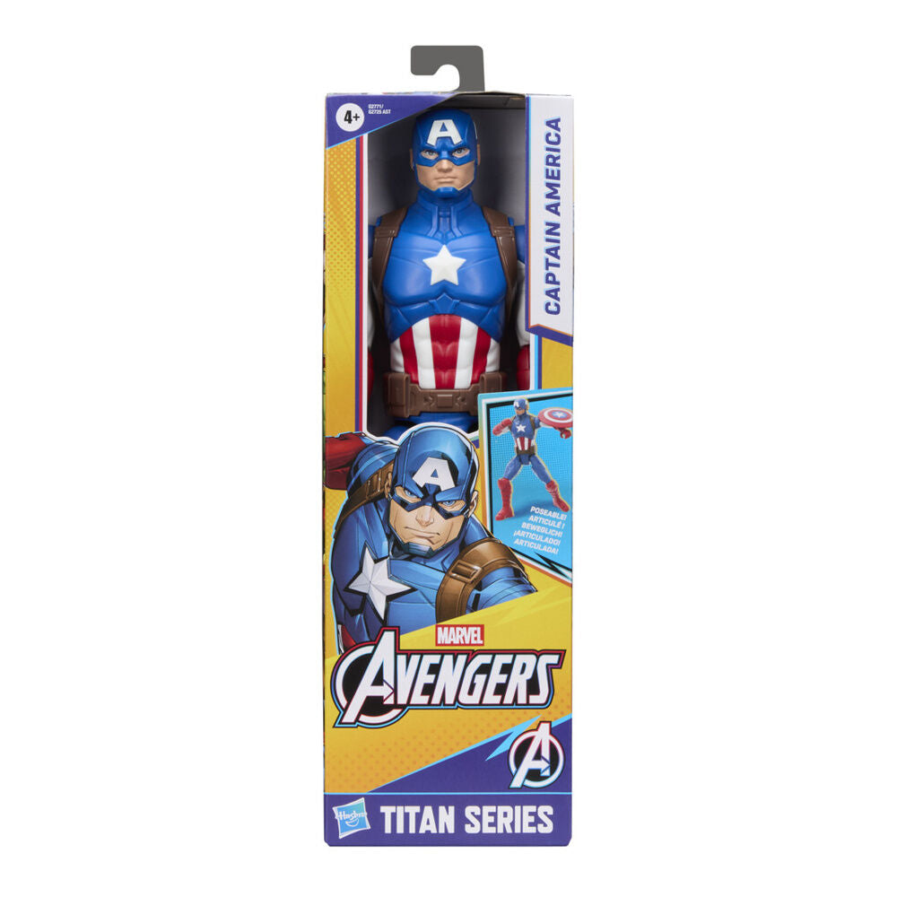 Marvel Avengers Captain America Titan Series Figura da Collezione 30cm - Nerdscape