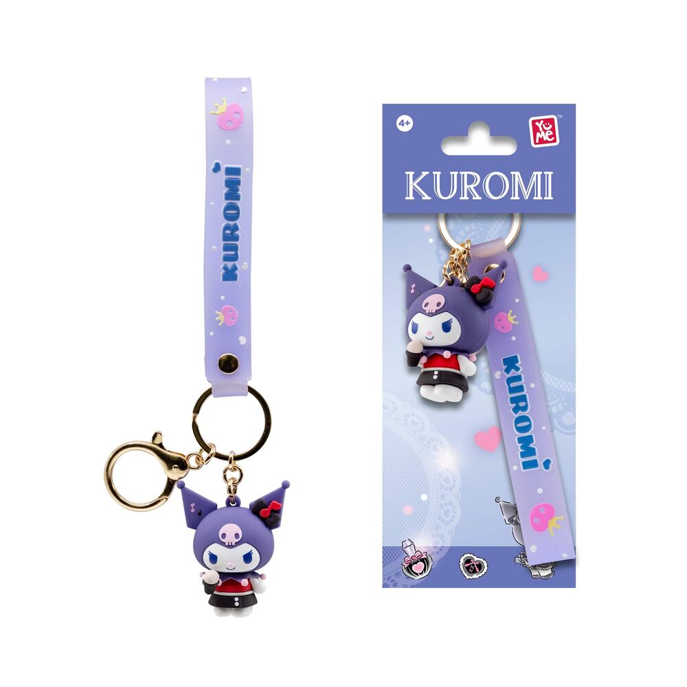 Hello Kitty and Friends Kuromi Cute Outfit assorted keychain figure 5cm