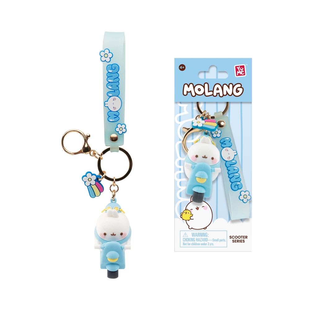 Molang Scooter assorted keychain figure 6cm