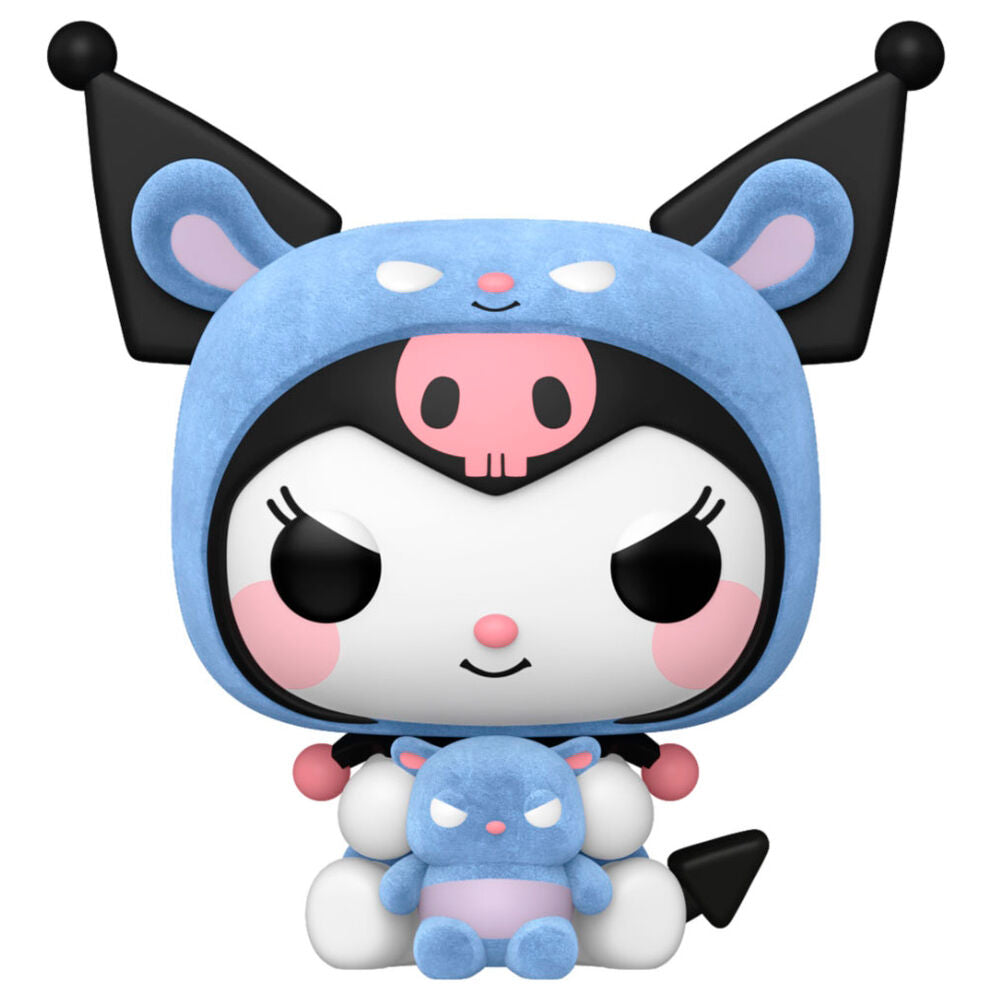 Funko Pop! Hello Kitty Kuromi as Baku Flocked - Figura da Collezione Vinyl Nerdscape