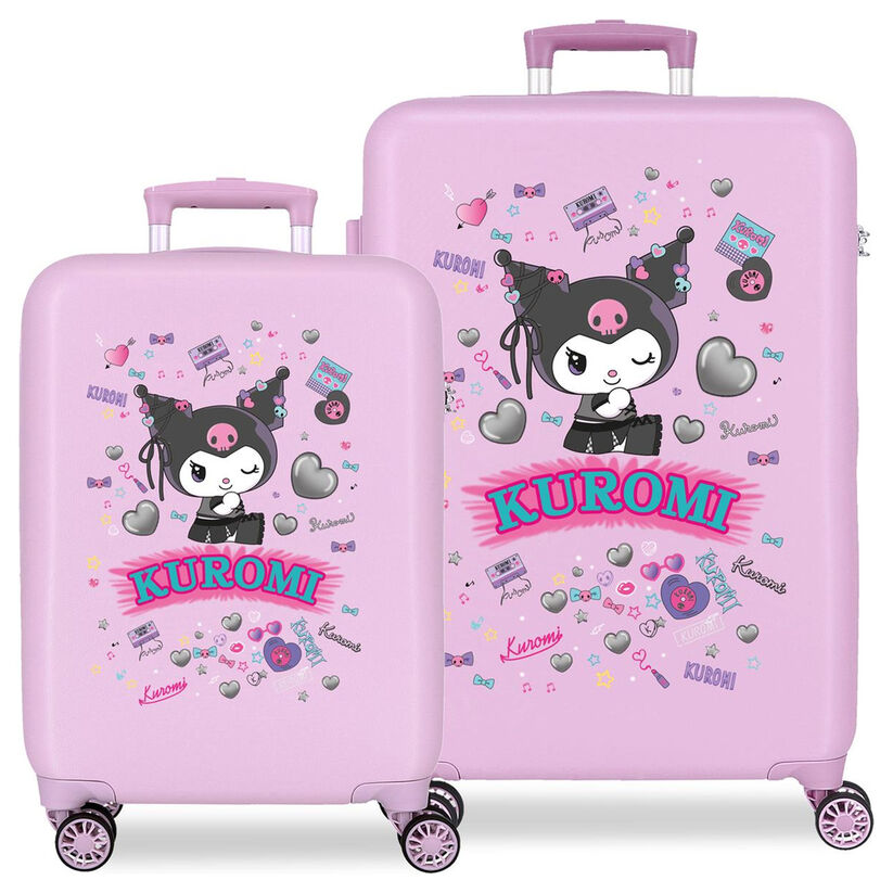 Hello Kitty Kuromi Retropop ABS 2-piece trolley suitcase set 55/65cm Nerdscape
