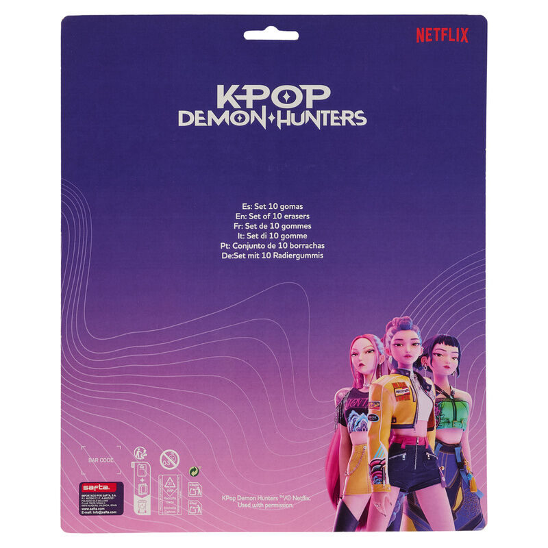 Kpop Demon Hunters Stationery erasers set