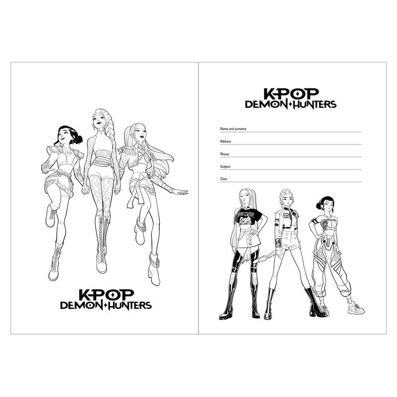 Kpop Demon Hunters Stationery A4 booklet