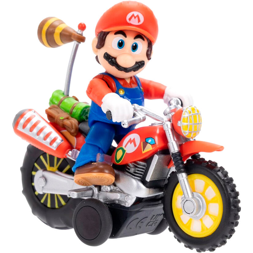Super Mario Bros - Super Mario Galaxy Movie Figure + vehicle