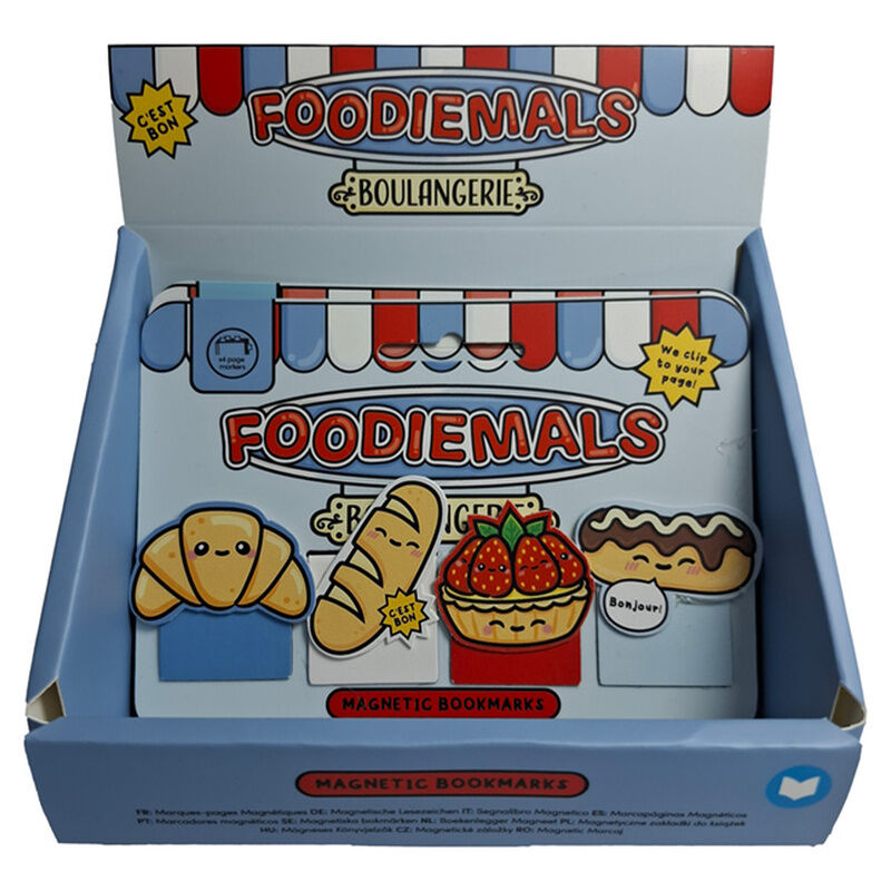 Foodiemals Boulangerie magnetic bookmark set